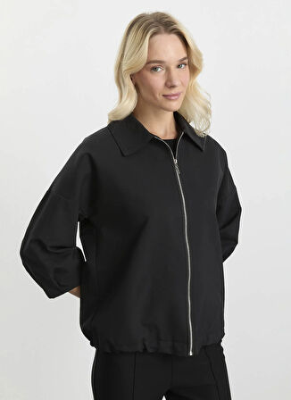 Selen Siyah Trençkot 25KSL9516