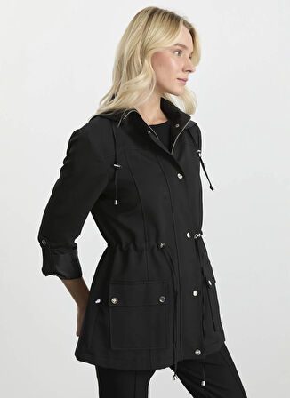 Selen Siyah Kadın Trençkot 25KSL9517