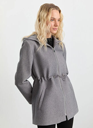 Selen Gri Kadın Kaban 25KSL9518