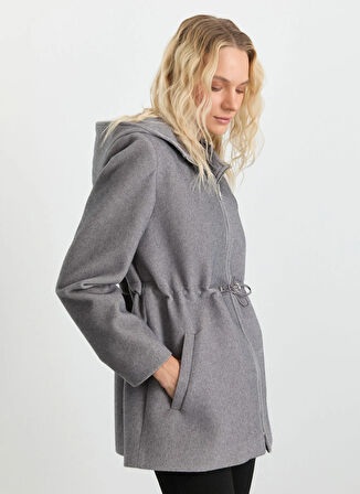 Selen Gri Kadın Kaban 25KSL9518