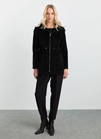 Selen Siyah Kadın Kaban 25KSL9518