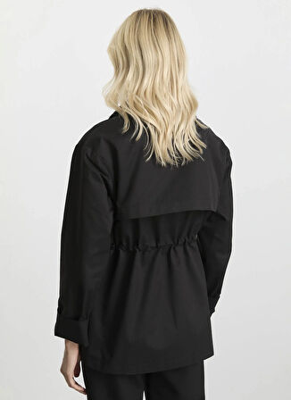 Selen Siyah Kadın Trençkot 25KSL9520