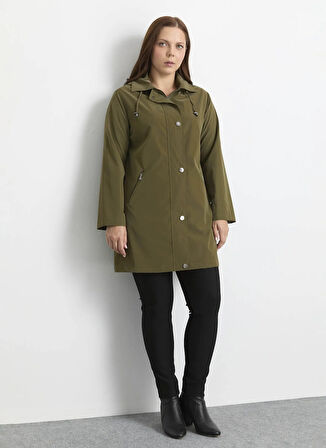 Selen Haki Kadın Trençkot 25KSL9521