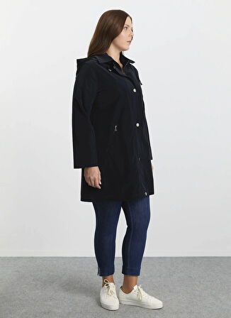 Selen Lacivert Kadın Trençkot 25KSL9521