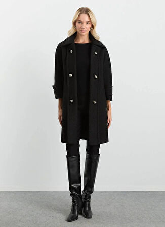 Selen Siyah Kadın Kaban 25KSL9526