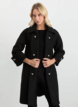 Selen Siyah Kadın Kaban 25KSL9526