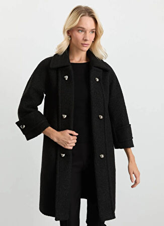 Selen Siyah Kadın Kaban 25KSL9526