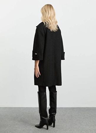 Selen Siyah Kadın Kaban 25KSL9526