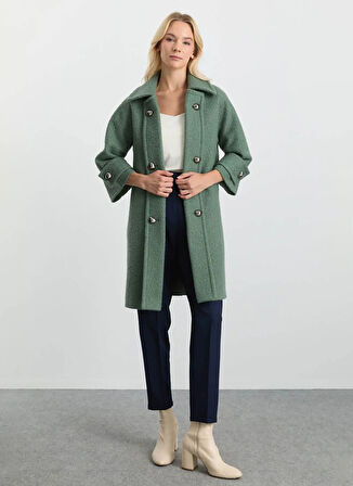 Selen Yeşil Kadın Kaban 25KSL9526