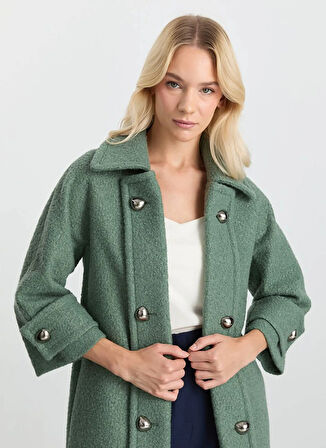 Selen Yeşil Kadın Kaban 25KSL9526