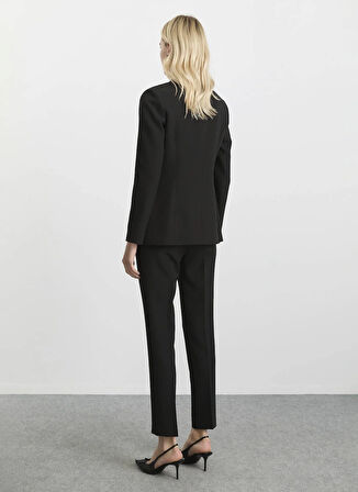 Selen Normal Bel Standart Siyah Kadın Pantolon 25KSL5452