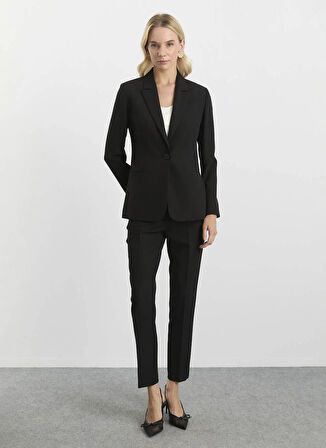 Selen Normal Bel Standart Lacivert Kadın Pantolon 25KSL5452