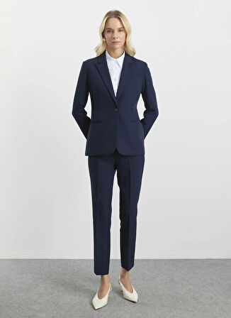 Selen Normal Bel Standart Lacivert Kadın Pantolon 25KSL5452