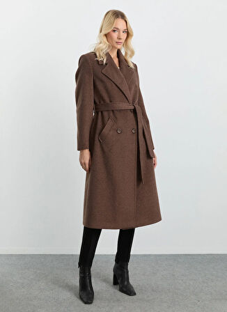 Selen Kahve Kadın Manto 25KSL9532