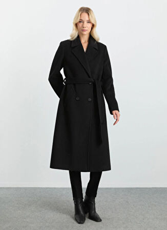 Selen Siyah Kadın Manto 25KSL9532