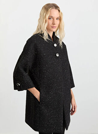 Selen Siyah Kadın Kaban 25KSL9525