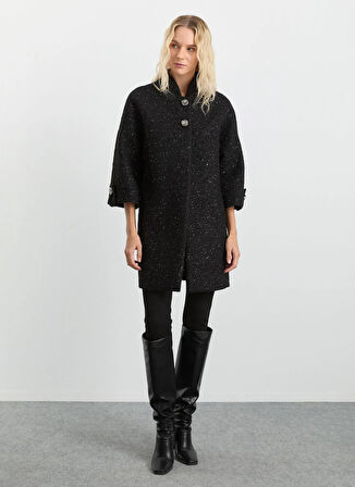 Selen Siyah Kadın Kaban 25KSL9525