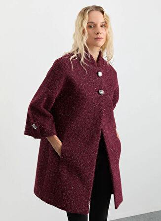 Selen Bordo Kadın Kaban 25KSL9525