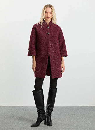 Selen Bordo Kadın Kaban 25KSL9525