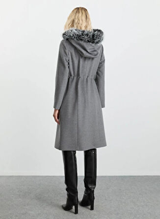 Selen Gri Kadın Kaban 25KSL9528