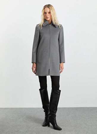 Selen Gri Kadın Kaban 25KSL9529