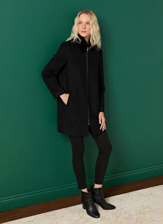 Selen Siyah Kadın Kaban 25KSL9529