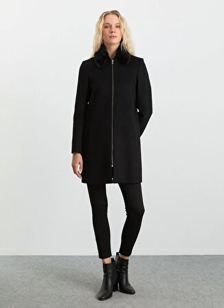 Selen Siyah Kadın Kaban 25KSL9529