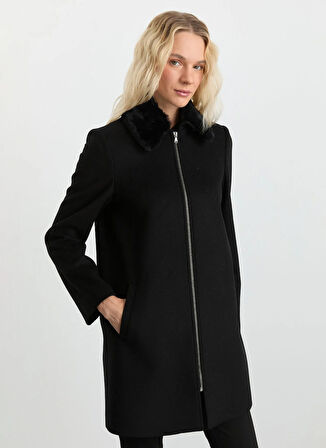 Selen Siyah Kadın Kaban 25KSL9529