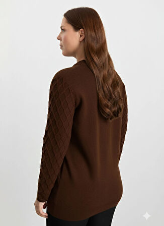 Selen Kahve Kadın Hırka 25KSL4170