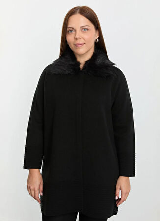 Selen Siyah Kadın Hırka 25KSL4160