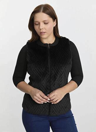 Selen Siyah Kadın Yelek 25KSL2070