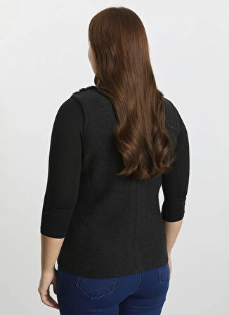 Selen Siyah Kadın Yelek 25KSL2070