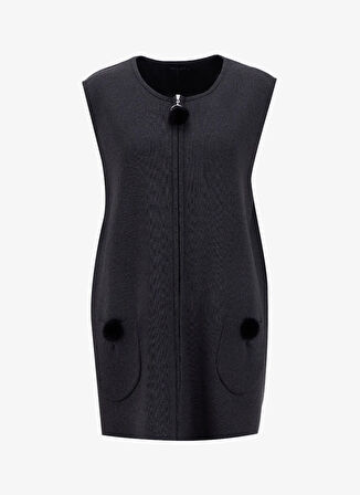 Selen Antrasit Kadın Yelek 25KSL2072