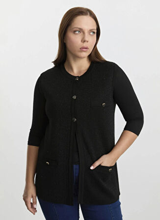 Selen Siyah Kadın Yelek 25KSL2073