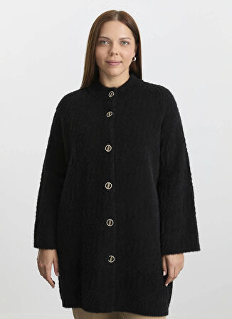 Selen Siyah Kadın Hırka 25KSL4163