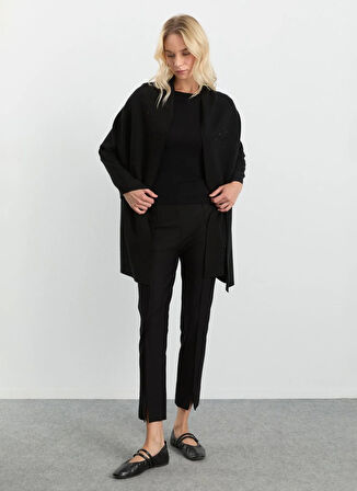 Selen Siyah Kadın Panço 25KSL4166