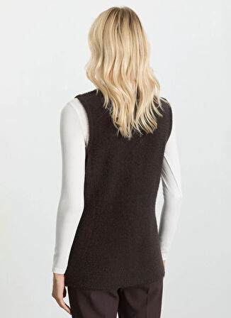 Selen Kahve Kadın Yelek 25KSL2071