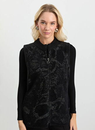 Selen Siyah Kadın Yelek 25KSL2071