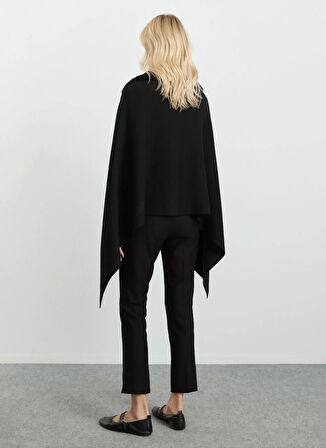 Selen Siyah Kadın Panço 25KSL4169