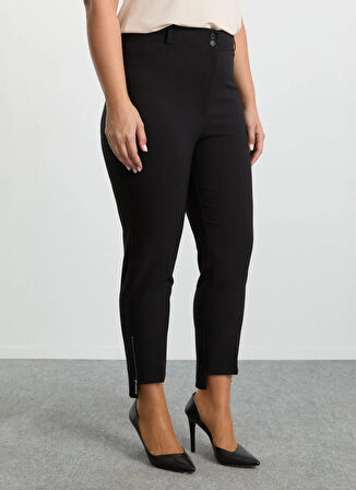 Selen Normal Bel Normal Siyah Kadın Pantolon 25KSL5461