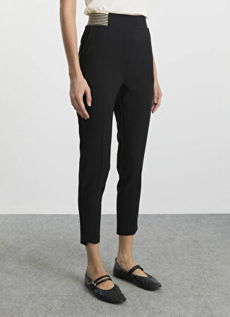 Selen Normal Bel Standart Siyah Kadın Pantolon 25KSL5462