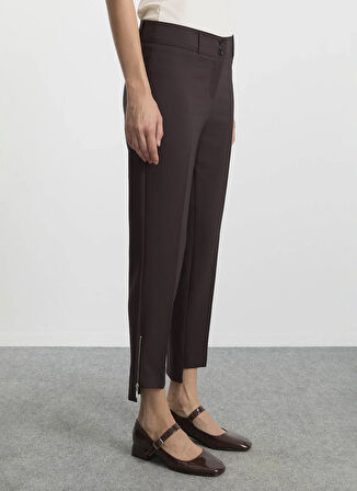 Selen Normal Bel Standart Kahve Kadın Pantolon 25KSL5463