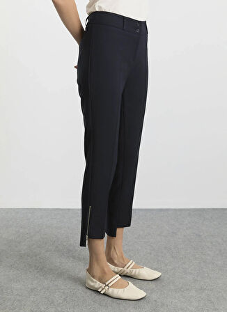 Selen Normal Bel Standart Lacivert Kadın Pantolon 25KSL5463