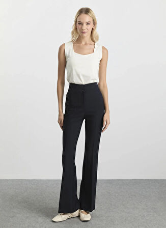 Selen Normal Bel Standart Siyah Kadın Pantolon 25KSL5464