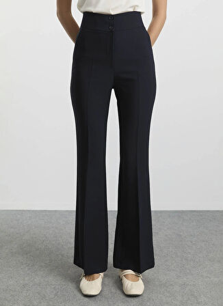 Selen Normal Bel Standart Siyah Kadın Pantolon 25KSL5464