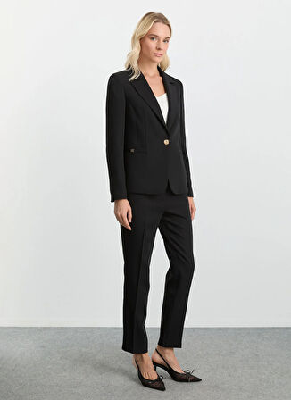 Selen Normal Bel Standart Siyah Kadın Pantolon 25KSL5474