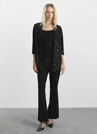 Selen Siyah Kadın Hırka 25KSL4172