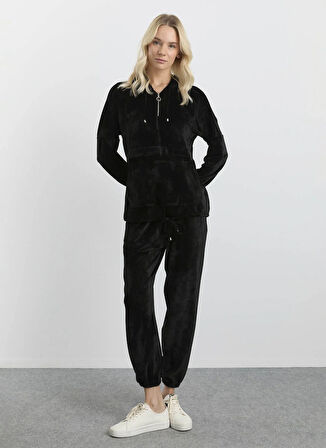 Selen Normal Bel Standart Siyah Kadın Pantolon 25KSL5453