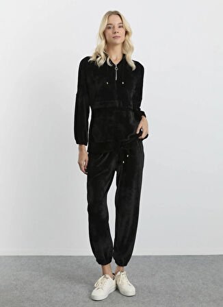 Selen Normal Bel Standart Siyah Kadın Pantolon 25KSL5453