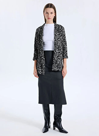 Selen Siyah Kadın Hırka 25KSL4177